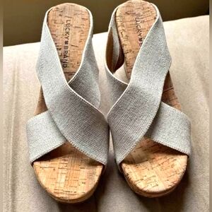 Lucky Brand Wedge Sandals Size 8